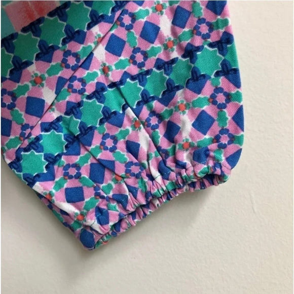 New SOUTHERN TIDE Ashlee Dress Tropical Palm Green soft geometric print beach - Picture 8 of 14